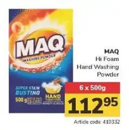 MAQ Hi Foam Hand Washing Powder