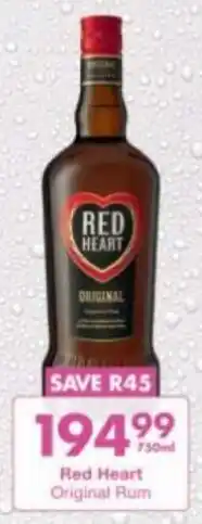 President Hyper Red Heart Original Rum offer