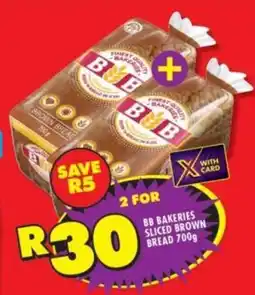 Shoprite BB bakeries sliced brown bread offer