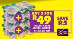 Shoprite Orange grove smooth yoghurt offer
