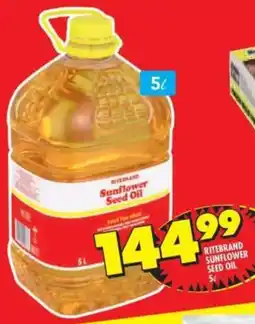 Shoprite Ritebrand sunflower seed oil offer