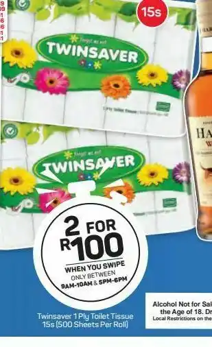 Pick n Pay Twinsaver toilet rolls 2 offer