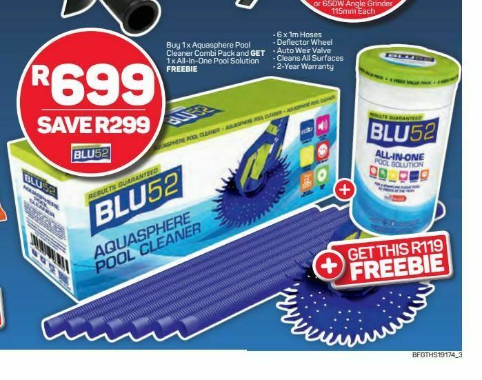 Blu52 pool cleaner offer at Pick n Pay