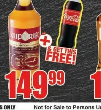Boxer Klipdrift premium brandy offer