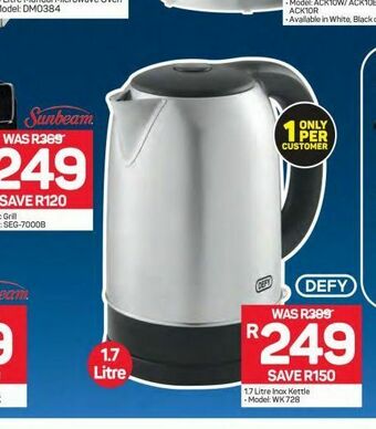 Pick n Pay Hypermarket Defy kettle offer