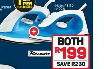 Pick n Pay Hypermarket Pineware iron offer