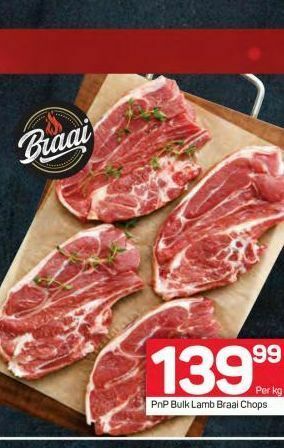 Pick n Pay Hypermarket Lamb braai chops offer