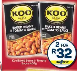 Pick n Pay Koo Baked Beans in Tomato Sauce 400g offer