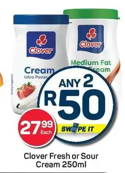 Pick n Pay Clover Fresh or Sour Cream 250ml offer