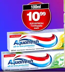 Choppies AQUAFRESH Toothpaste offer