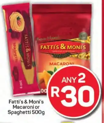 Pick n Pay Hypermarket Fatti's & Moni's Macaroni or Spaghetti offer