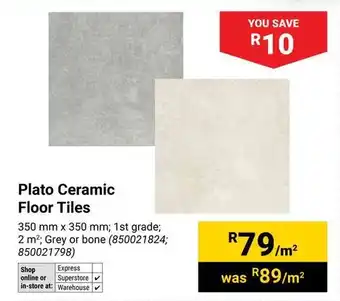 Builders Warehouse Plato Ceramic Floor Tiles offer
