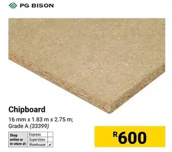 Builders Warehouse PG BISON Chipboard offer