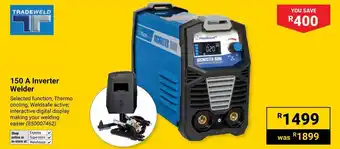 Builders Warehouse TRADEWELD 150 A Inverter Welder offer