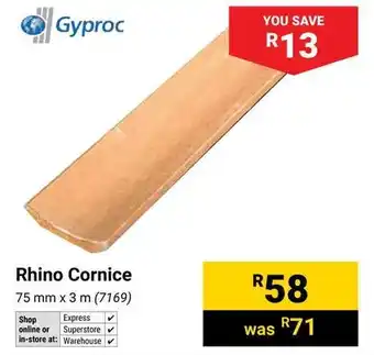 Builders Warehouse Gyproc Rhino Cornice offer