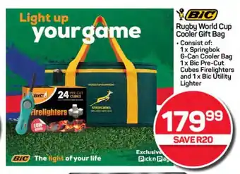 Pick n Pay Hypermarket BIC Rugby World Cup Cooler Gift Bag offer