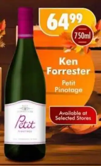 Prestons Ken Forrester Petit Pinotage offer