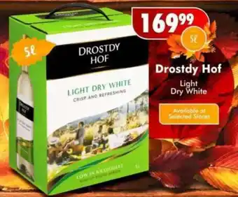 Prestons Drostdy Hof Light Dry White offer