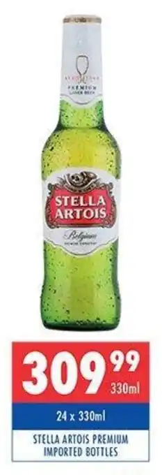 Ultra Liquors Stella artois premium imported bottles offer