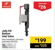 Builders Warehouse Wirquin Jolly Fill Bottom Inlet Valve offer