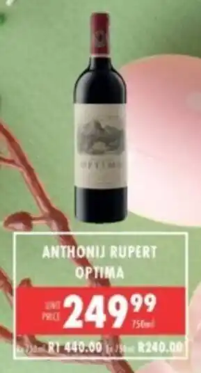 Ultra Liquors Anthonij rupert optima offer