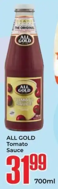 Elite Cash & Carry ALL GOLD Tomato Sauce offer