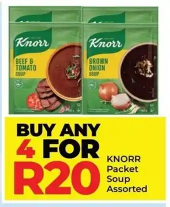 Elite Cash & Carry KNORR Packet Soup Assorted offer