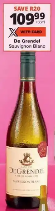 Checkers De Grendel Sauvignon Blanc offer