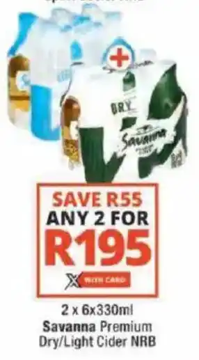 Checkers Savanna Premium Dry/Light Cider NRB offer