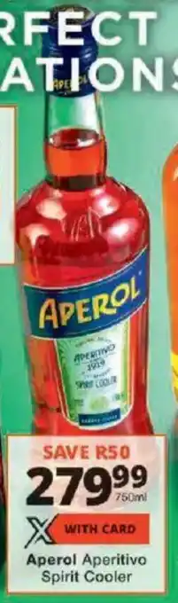 Checkers Aperol Aperitivo Spirit Cooler offer