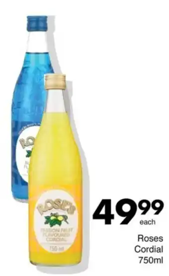 Save Roses Cordial offer