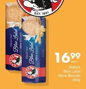 Save Bakers Blue Label Marie Biscuits offer