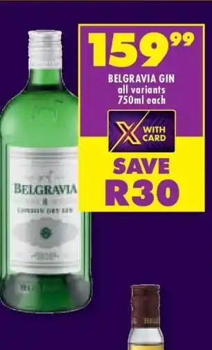 Shoprite BELGRAVIA GIN offer