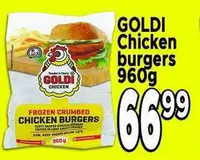 Supa Store GOLDI Chicken burgers offer
