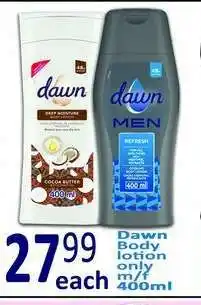 Supa Store Dawn Body Lotion offer