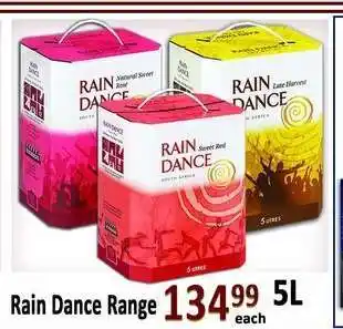 Supa Store RAIN DANCE Range offer