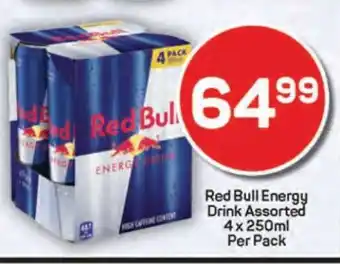 Pick n Pay Red Bull Energy Drink Assorted 4 x 250ml Per Pack offer