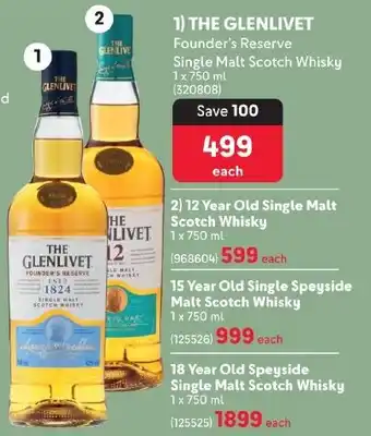 Makro’s liquor THE GLENLIVET 12 Year Old Single Malt Scotch Whisky offer