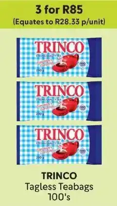 Makro TRINCO Tagless Teabags offer