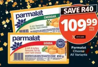 Checkers Parmalat Cheese All Variants offer