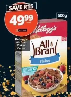 Checkers Kellogg's All Bran Flakes Cereal offer
