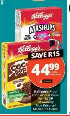 Checkers Kellogg's Cereal offer