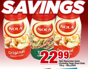 OK Foods Nola Mayonnaise Asstd. 730g-780g each offer