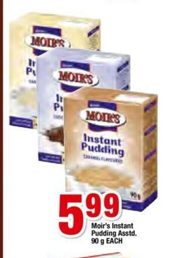 Moir's Instant Pudding Asstd. 90g each