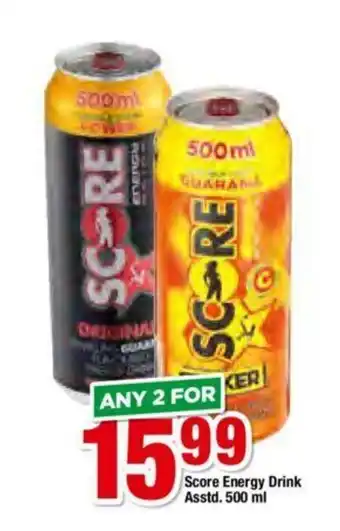 OK Foods Score Energy Drink Asstd 500ml offer