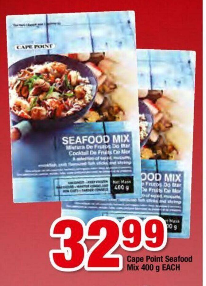 Cape Point Seafood Mix 400g each offer at OK Foods