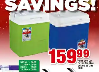 OK Foods Addis Cool Cat Box in Red, Blue or Lime 26 Litre each offer