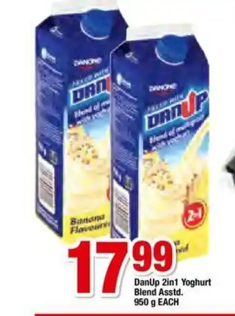 OK Foods DanUp 2in 1 Yoghurt Blend Asstd 950g each offer