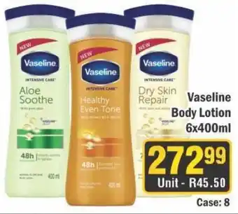 J&E Cash and Carry Vaseline Body Lotion offer