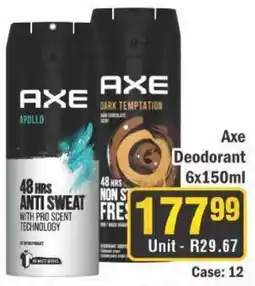J&E Cash and Carry Axe Deodorant offer